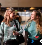 Studenten in gang